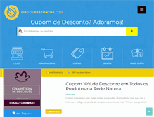 Tablet Screenshot of ciadosdescontos.com